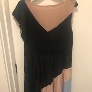 BCBG Max Azaria pleated cocktail dress
